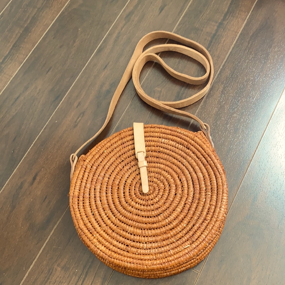 Brown/Tan Boho Rattan Bag
